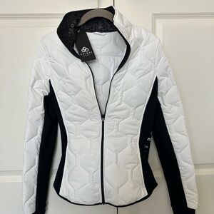 Elegant White and Black Women's Jacket